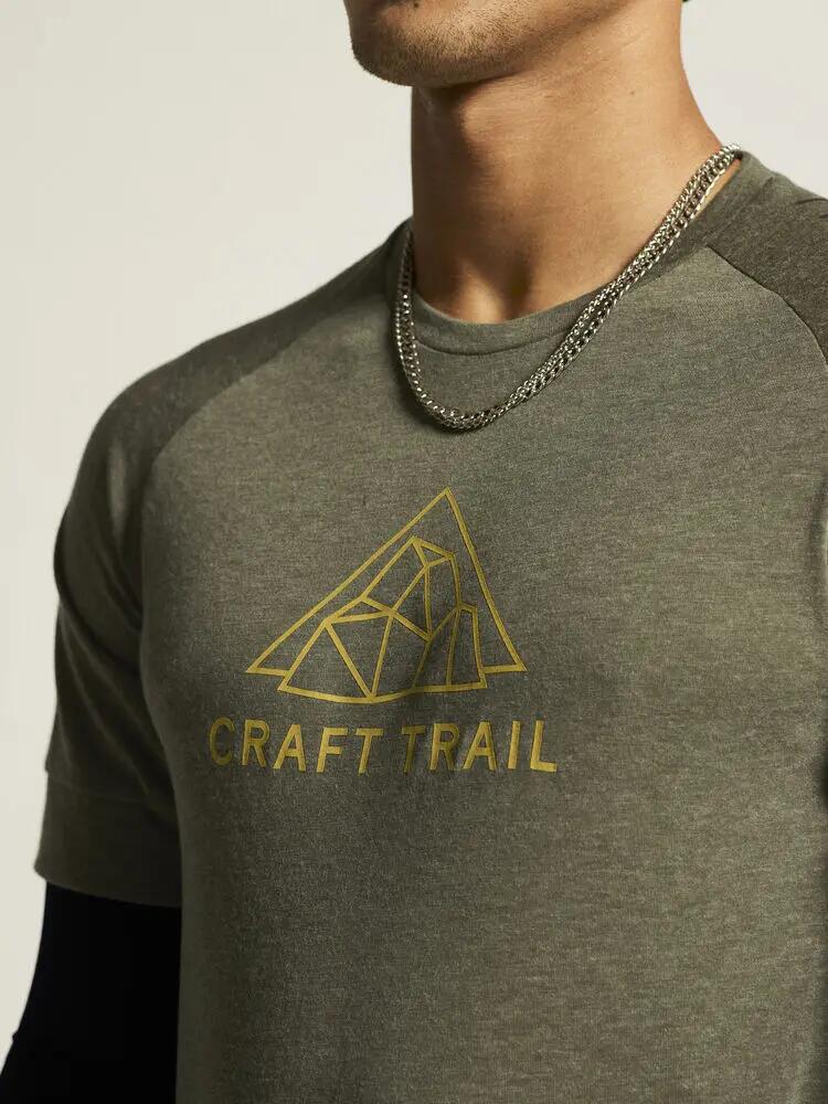 craft Wool SS Tee M maglia maniche corte in jersey poliestere riciclato e lana 3/7