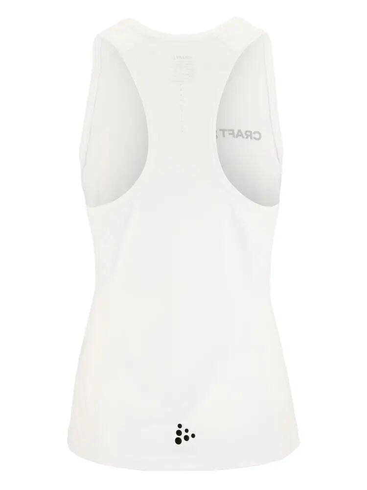 craft Ability Singlet W canotta training in poliestere riciclato bianca 3/4