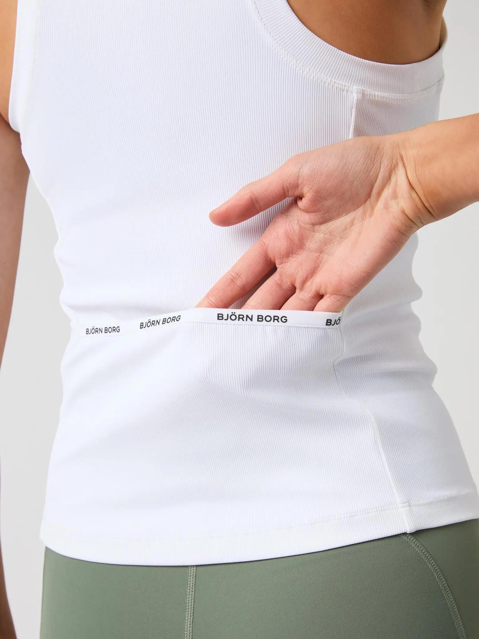 bjorn_borg ACE POCKET RIBBED TANK TOP em poliéster reciclado 4/5