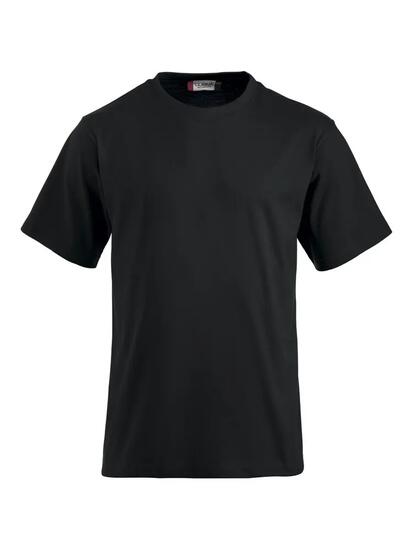 clique Classic-T T-shirt en coton peigné pré-rétréci, noir, 3XL