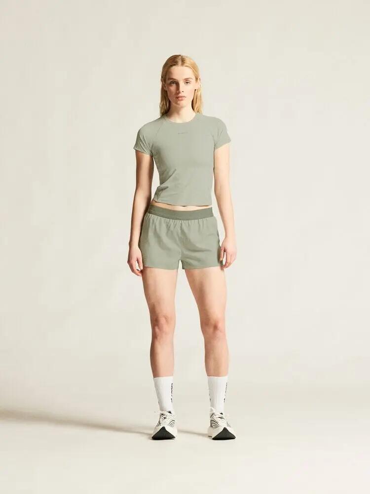 craft Hypervent Cropped Tee W – t-shirt running corta, vestibilità aderente 7/7