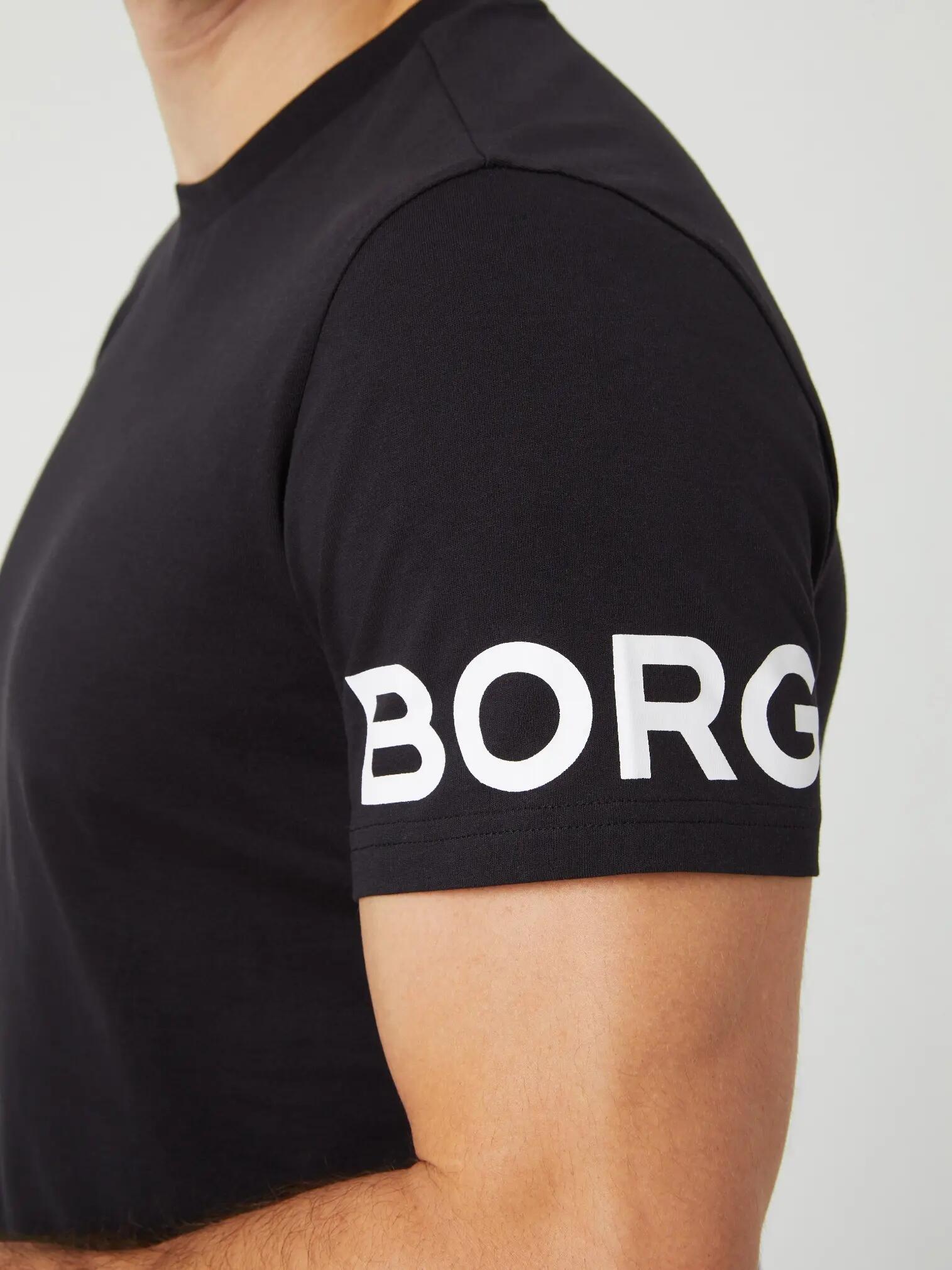 bjorn_borg BORG COTTON T-SHIRT en BLACK BEAUTY 4/5