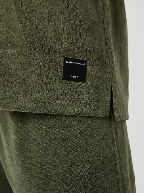 bjorn_borg BORG TOWELING POOL SHIRT — BEETLE 4/5