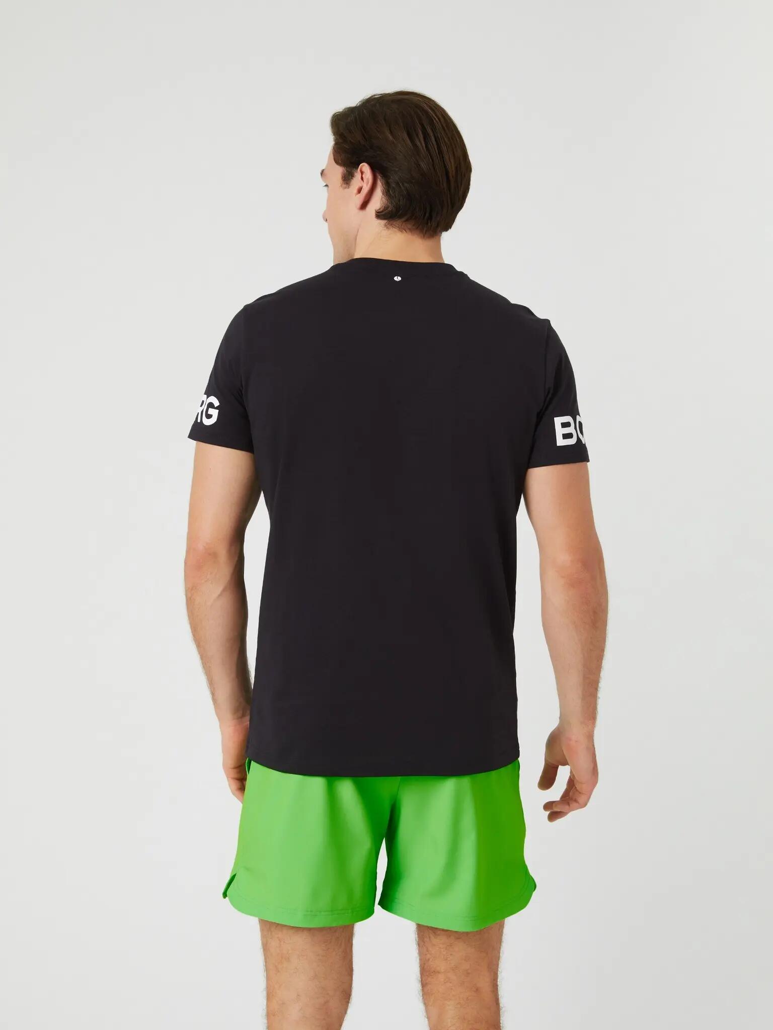 bjorn_borg BORG COTTON T-SHIRT en BLACK BEAUTY 2/5