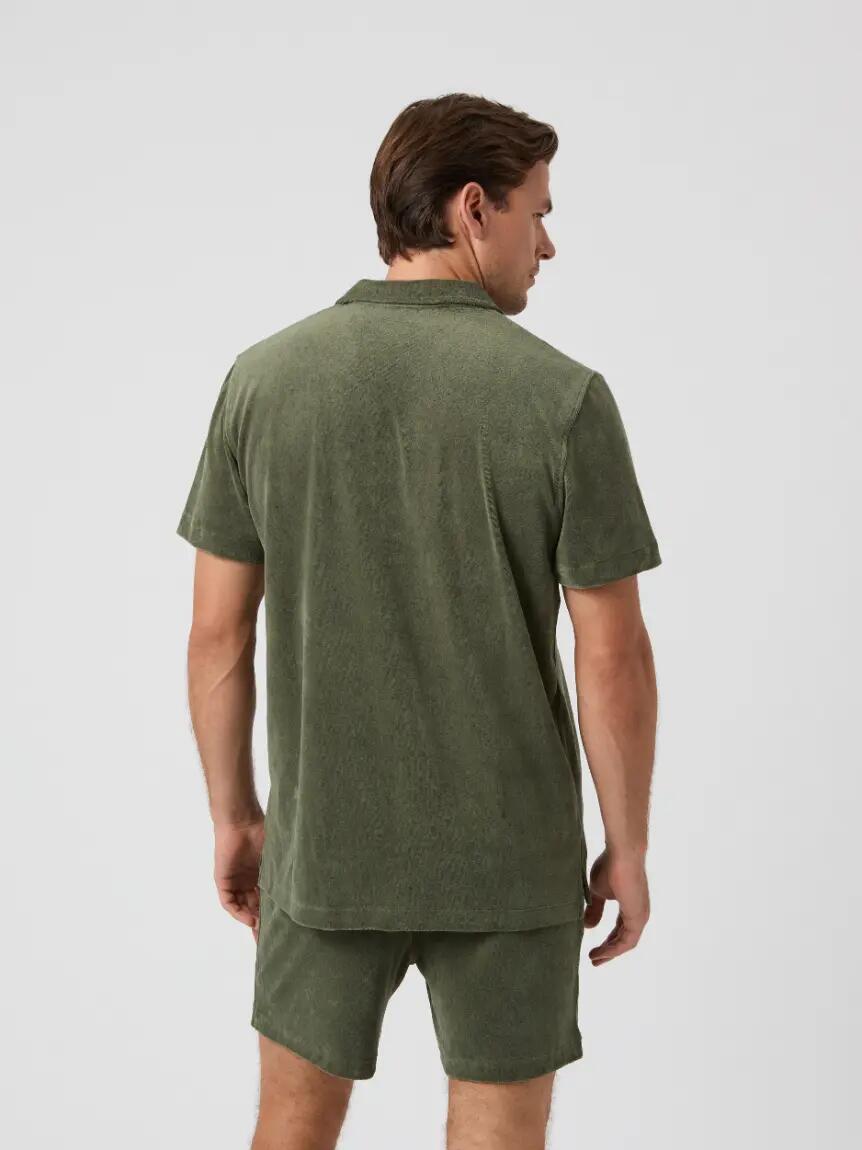 bjorn_borg BORG TOWELING POOL SHIRT — BEETLE 2/5