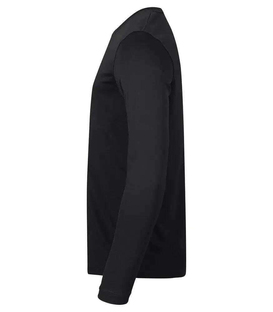 clique Basic Active-T L/S — T-shirt de manga longa em poliéster spun dyed 3/4