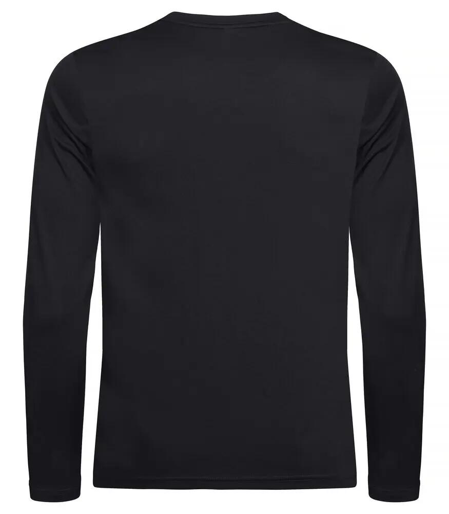 clique Basic Active-T L/S — T-shirt de manga longa em poliéster spun dyed 2/4