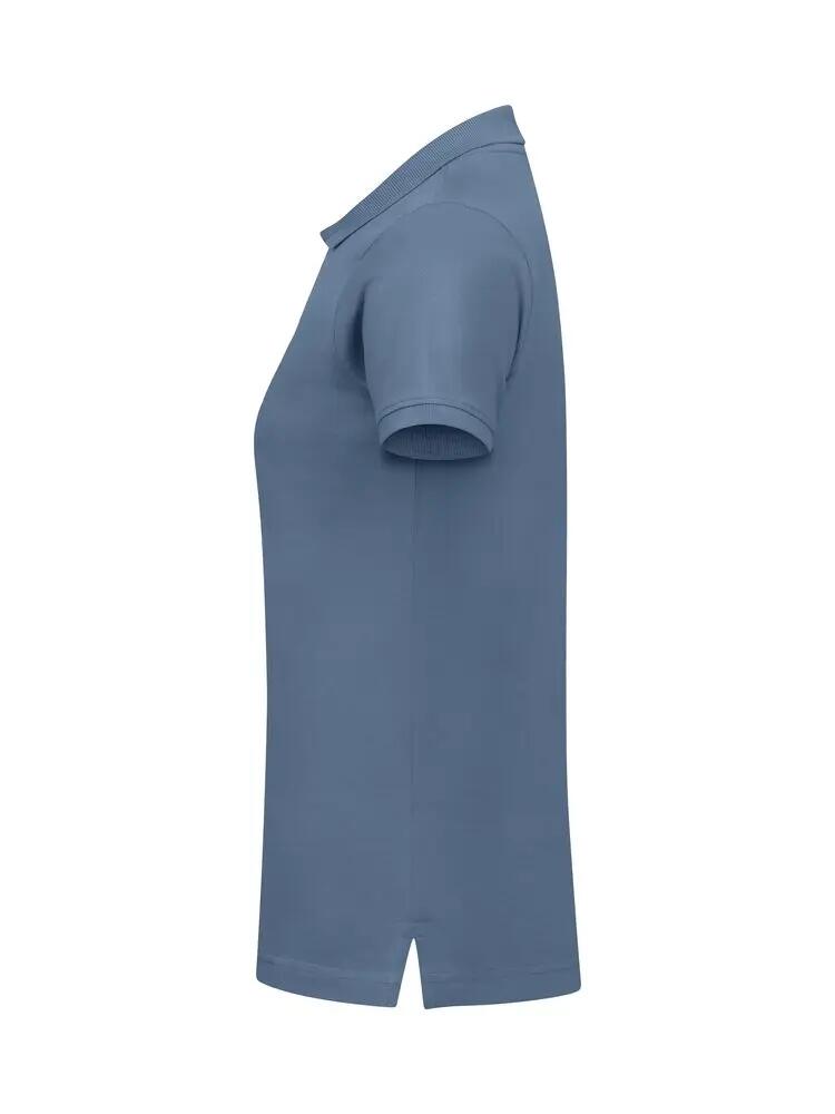 clique Classic Marion S/S Polo donna — Vestibilità moderna, Steel Blue 5/5