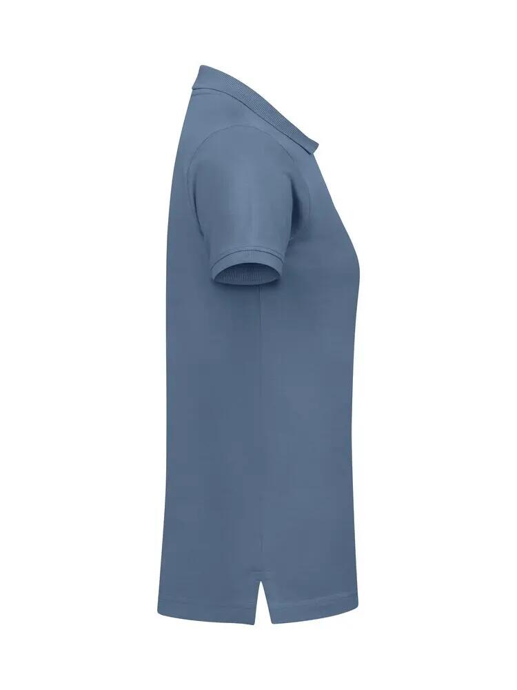 clique Classic Marion S/S Polo donna — Vestibilità moderna, Steel Blue 3/5