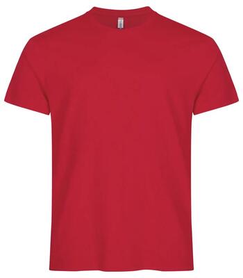 Clique premium long-t extra lang t-shirt van katoen – red