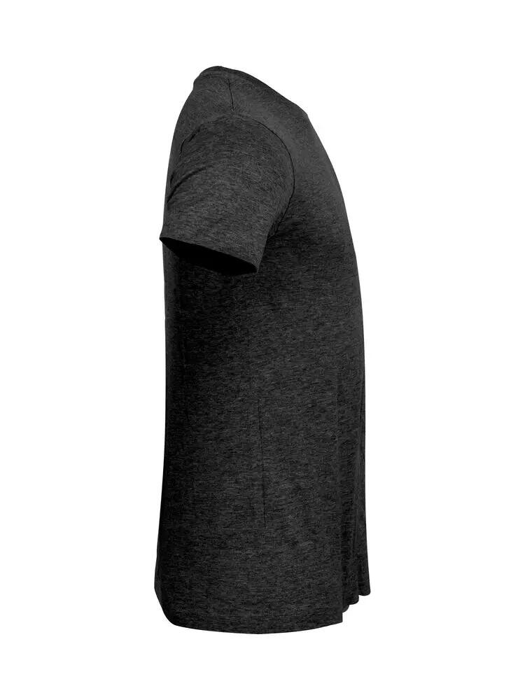 clique Basic-T T-shirt homme slim en Anthracite Melange 4/5