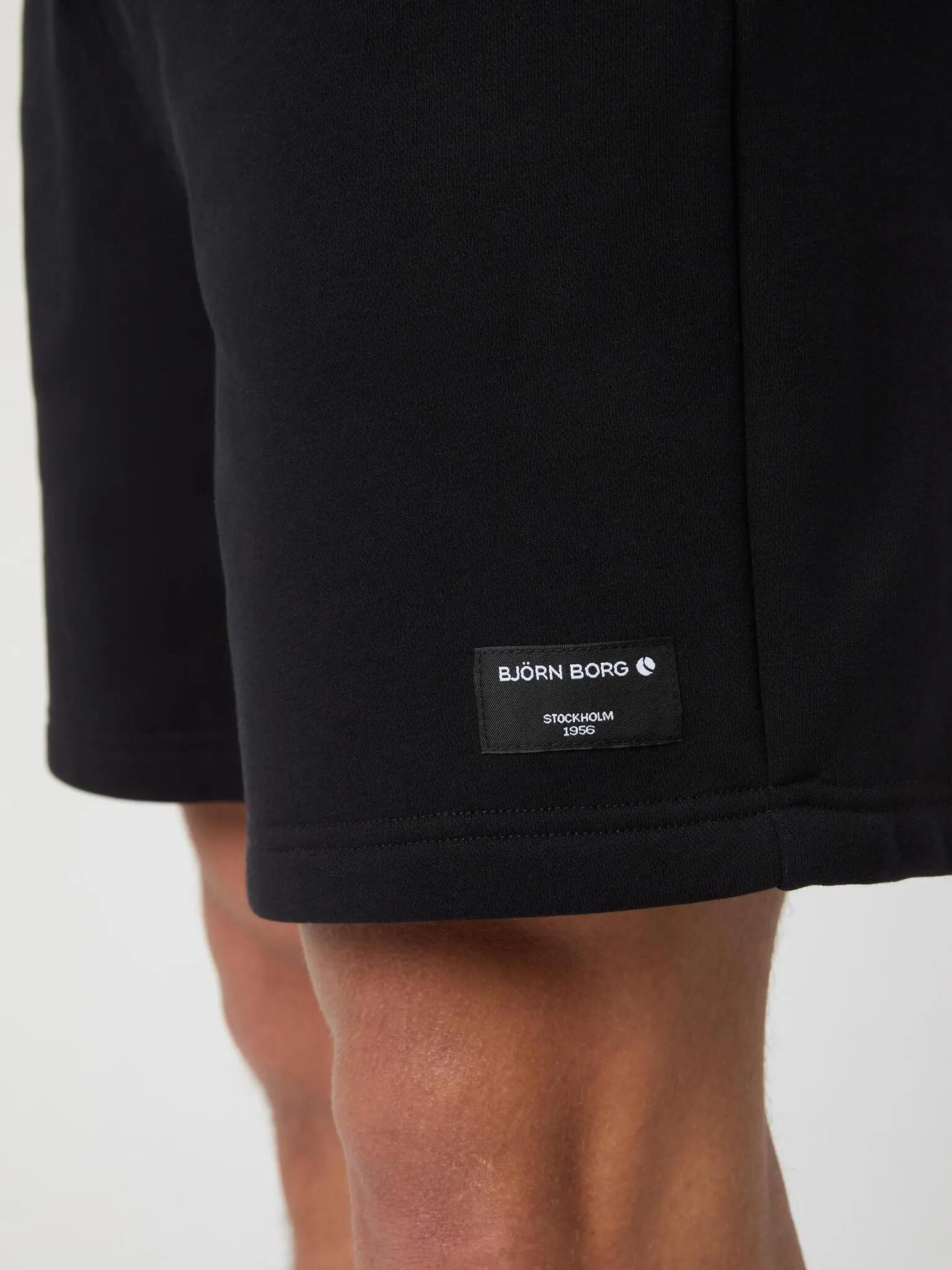 bjorn_borg CENTRE SWEATSHORTS zwart – BLACK BEAUTY 4/4