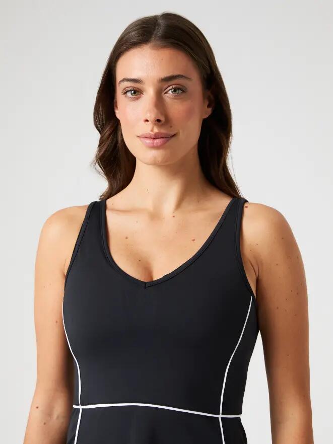 bjorn_borg ACE V DRESS vestido feminino BLACK BEAUTY 5/5