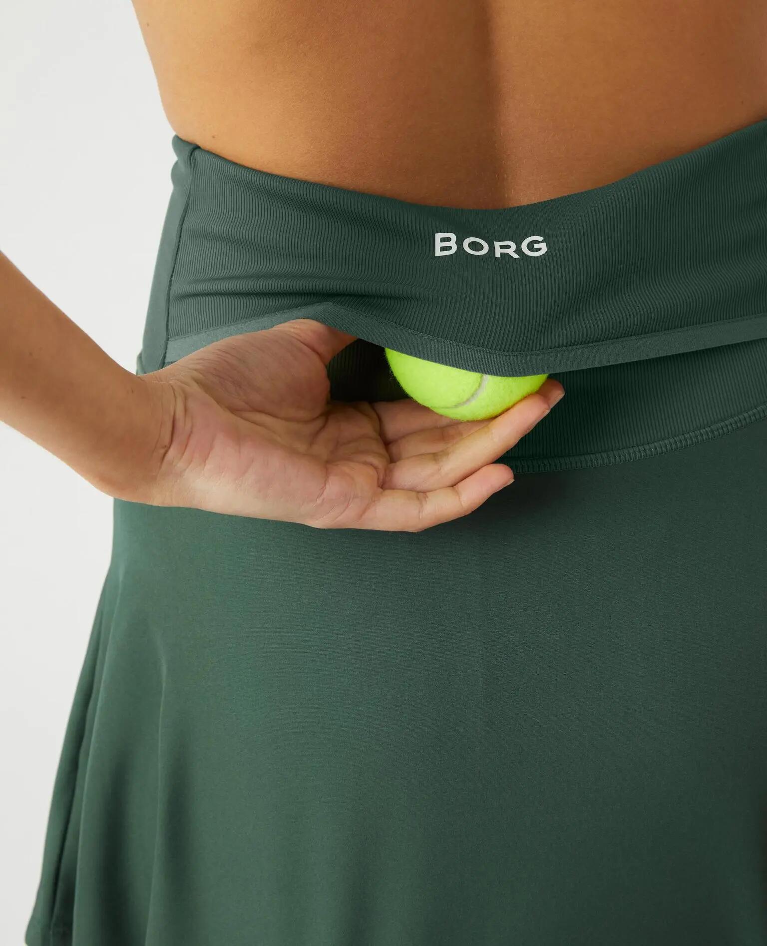 bjorn_borg ACE SKIRT POCKET — gonna donna, colore CILANTRO 3/4