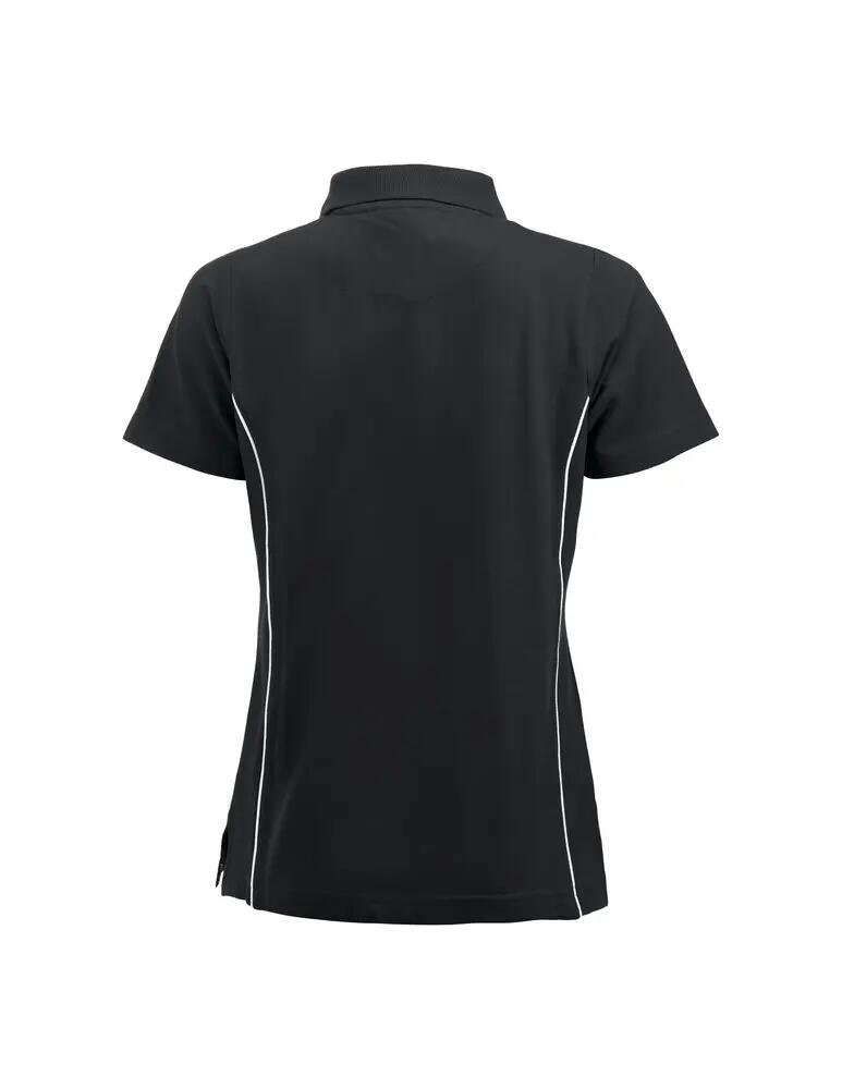 clique New Alpena polo mujer 100% algodón negro 2/4