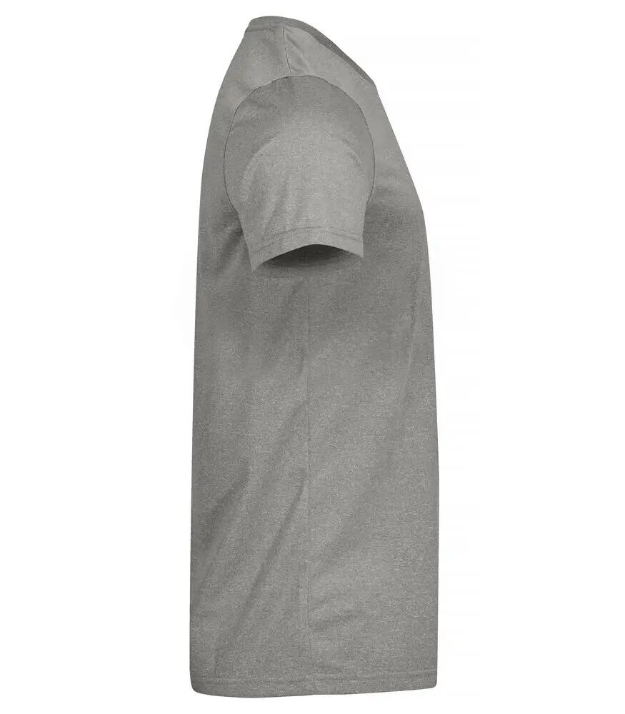clique Basic Active-T camiseta hombre poliéster - Grey Melange 4/4