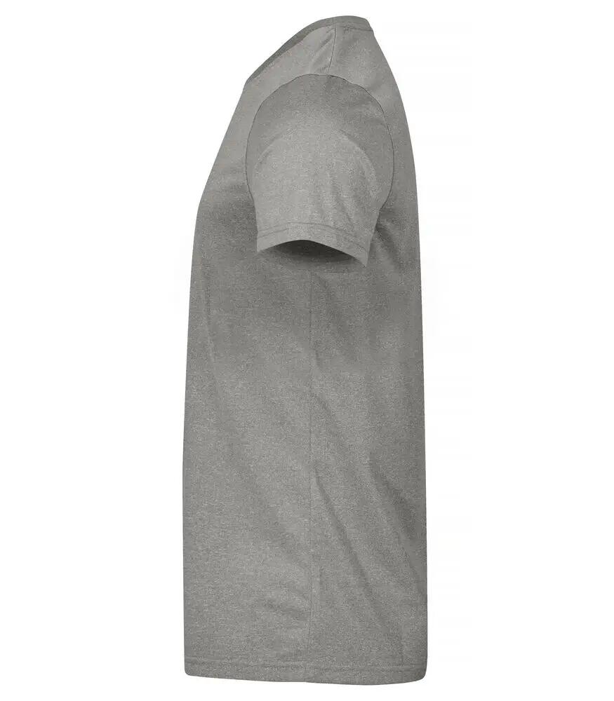 clique Basic Active-T camiseta hombre poliéster - Grey Melange 3/4