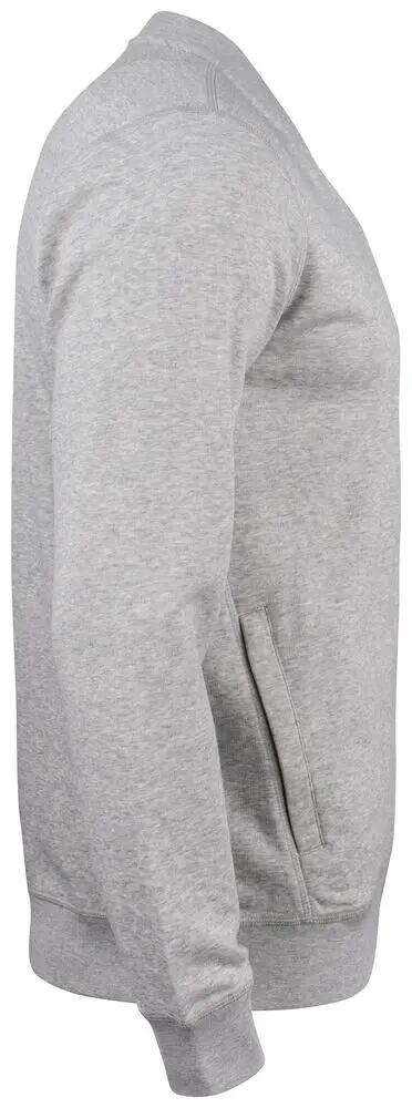 clique Premium OC Cardigan mit durchgehendem Reißverschluss grau melange 4/4
