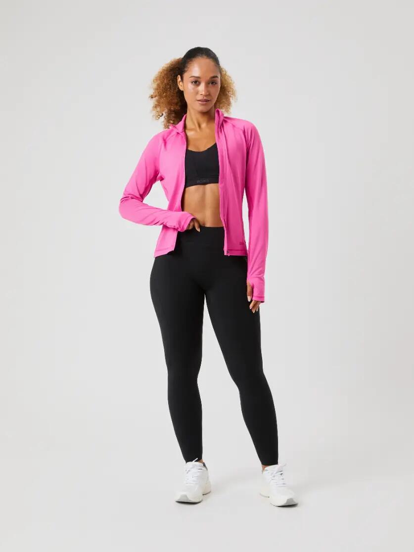 bjorn_borg BORG FULL ZIP MIDLAYER mulher — IBIS ROSE 3/4