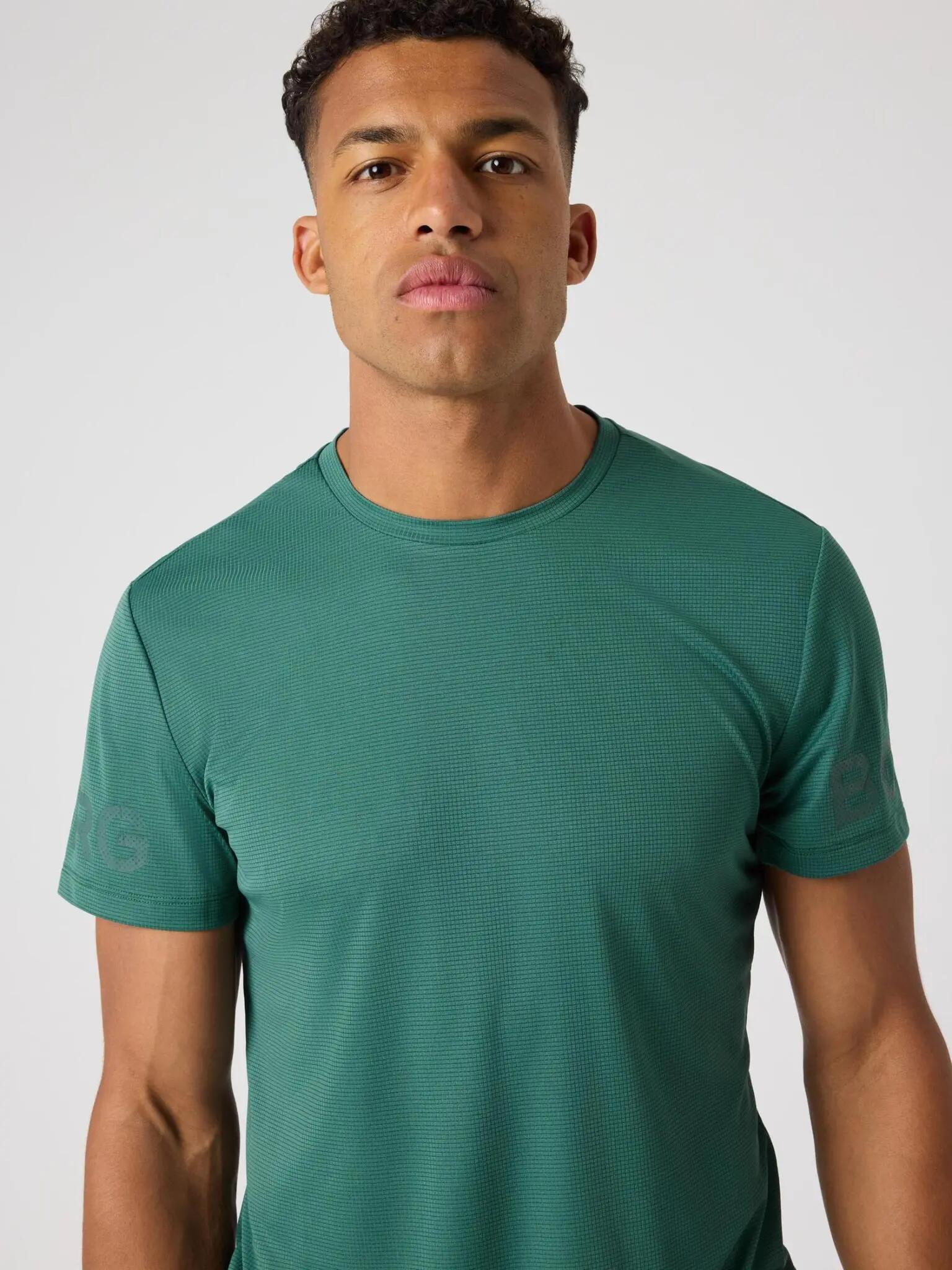 bjorn_borg BORG LIGHT T-SHIRT en polyester recyclé — MALLARD GREEN 5/5