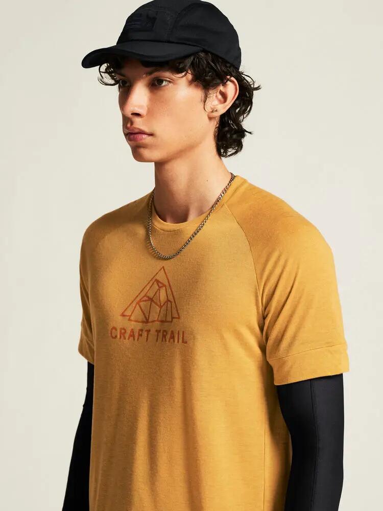craft Wool SS Tee M T‑shirt korte mouw van gerecycled polyester en wol 7/7
