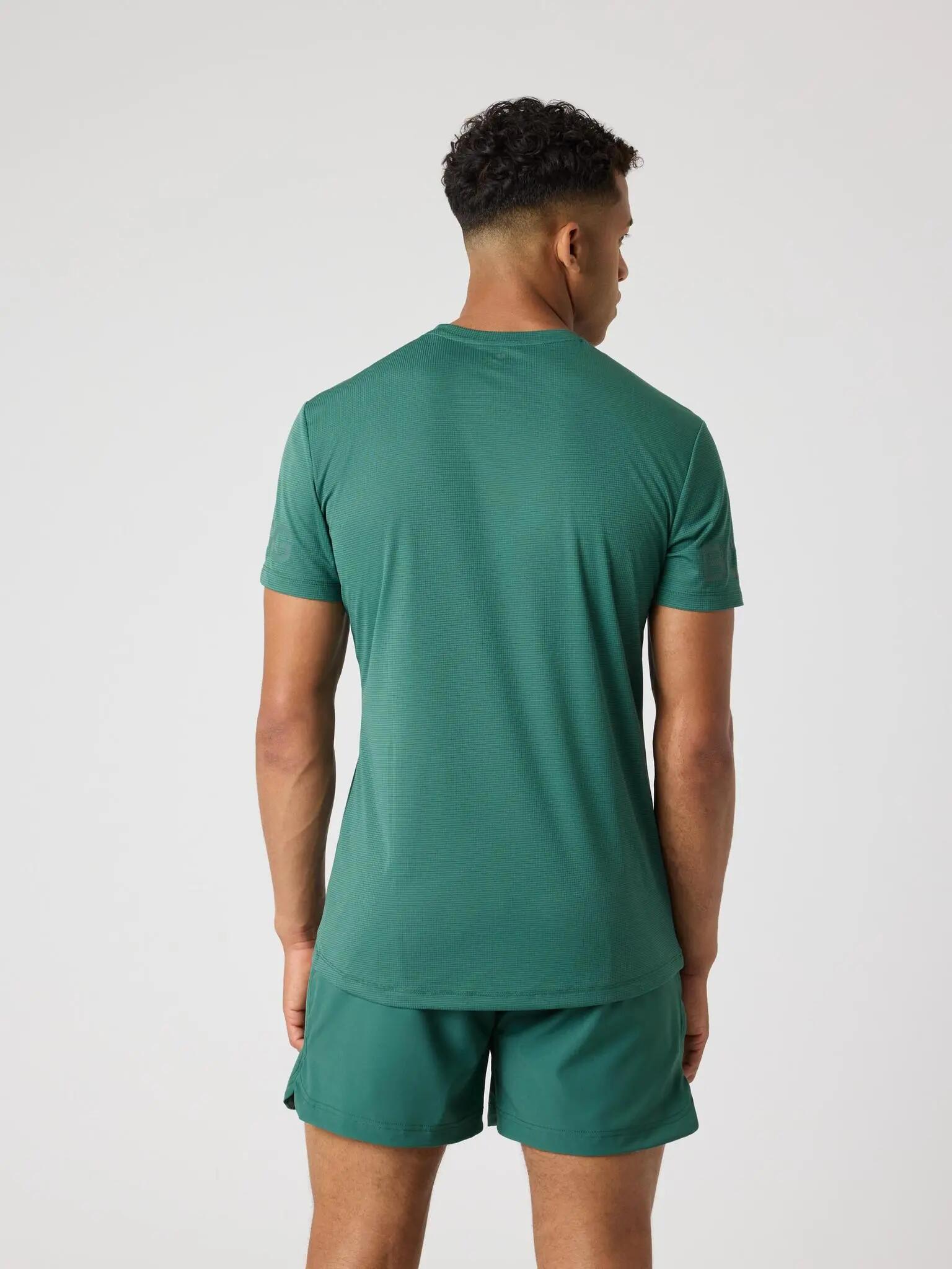 bjorn_borg BORG LIGHT T-SHIRT en polyester recyclé — MALLARD GREEN 2/5