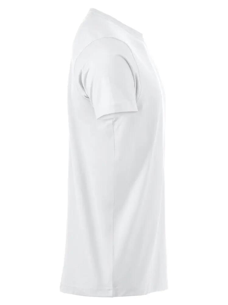 clique Premium-T — T-shirt homme col rond, 100% coton (blanc) 4/4