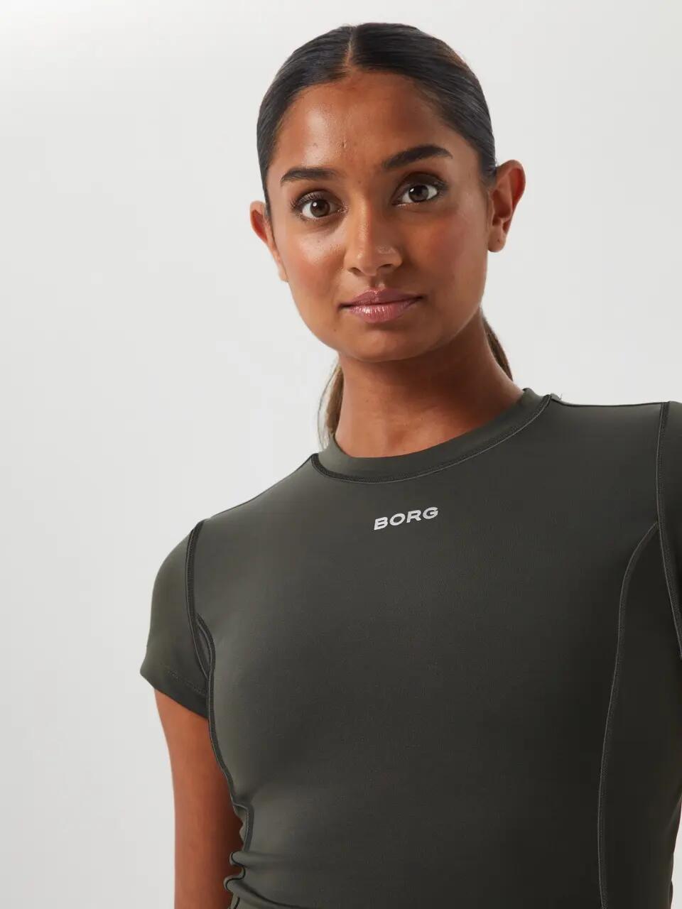bjorn_borg BORG REFORM SLIM T-SHIRT femme PEAT 4/4
