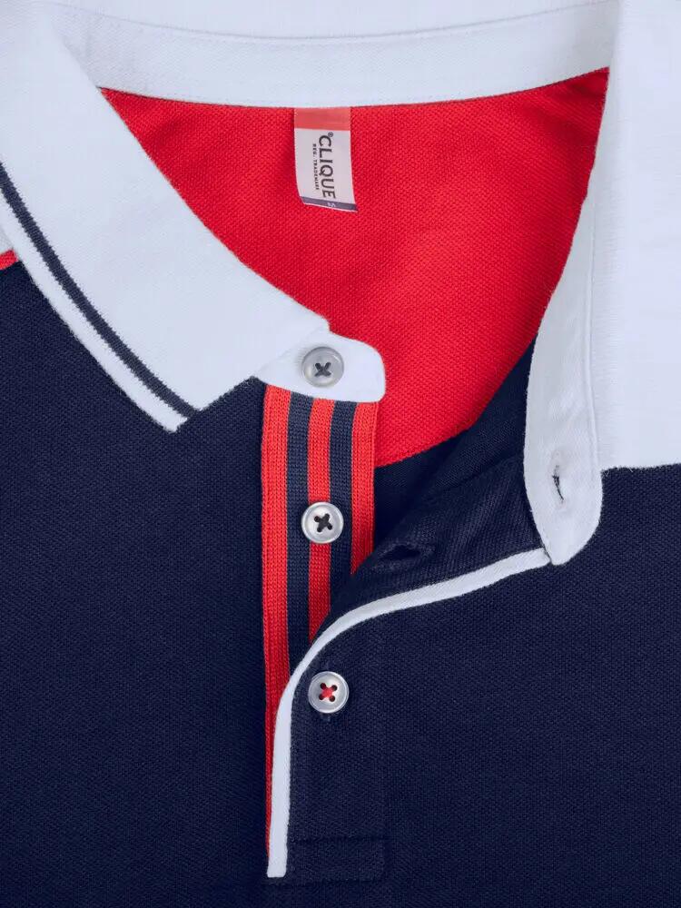 clique Polo Pittsford en coton ring-spun 100% – dark navy 3/5