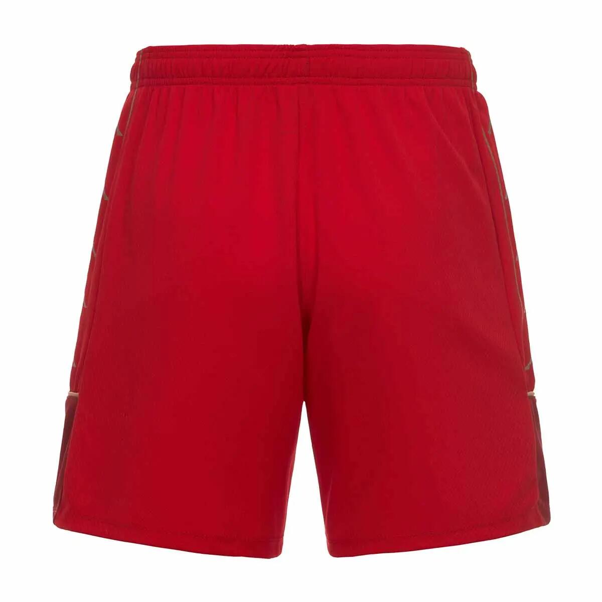 Short de football garçon Miondo rouge 4/4