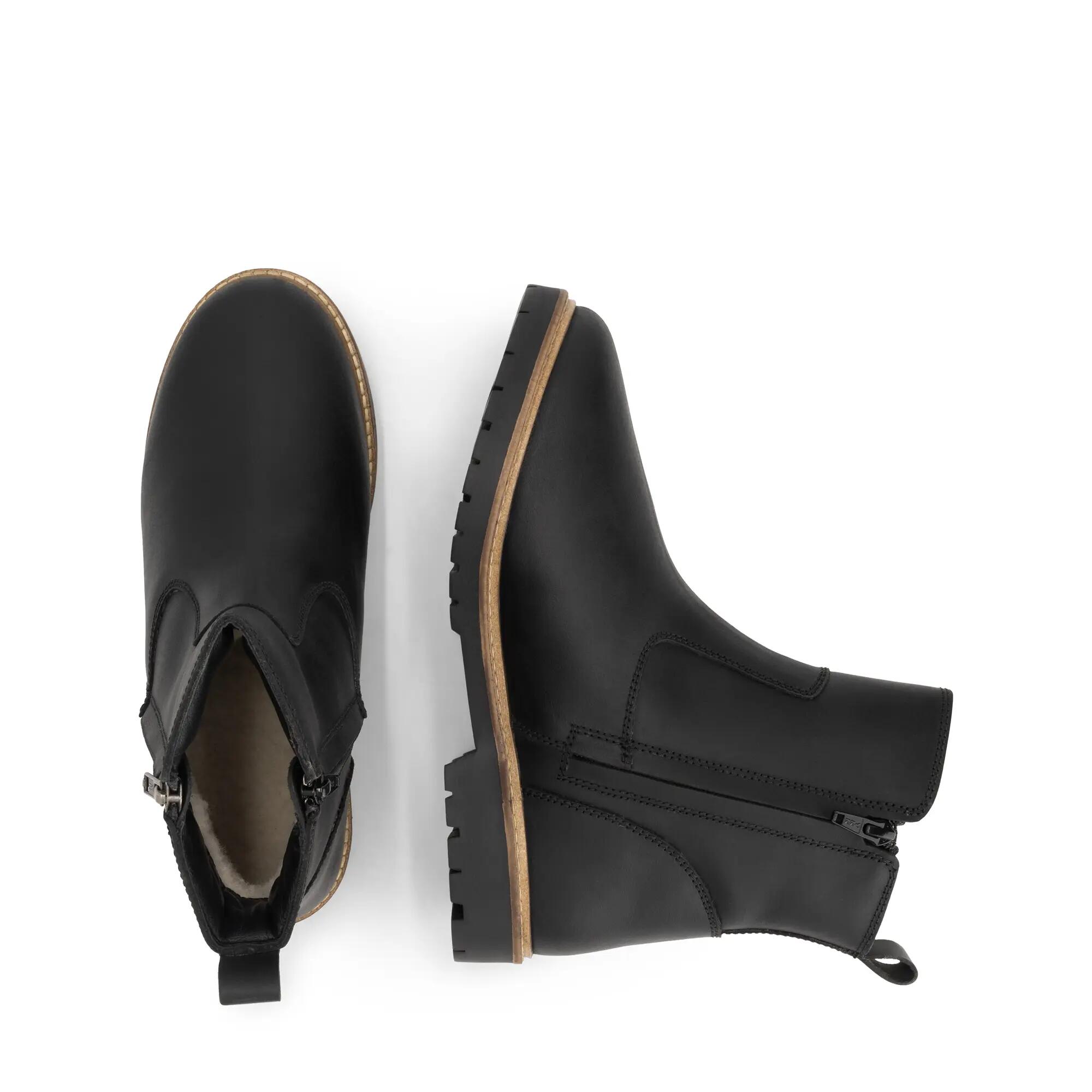 Brunoya Femme - Bottines - Doublées de laine - Noir 4/5