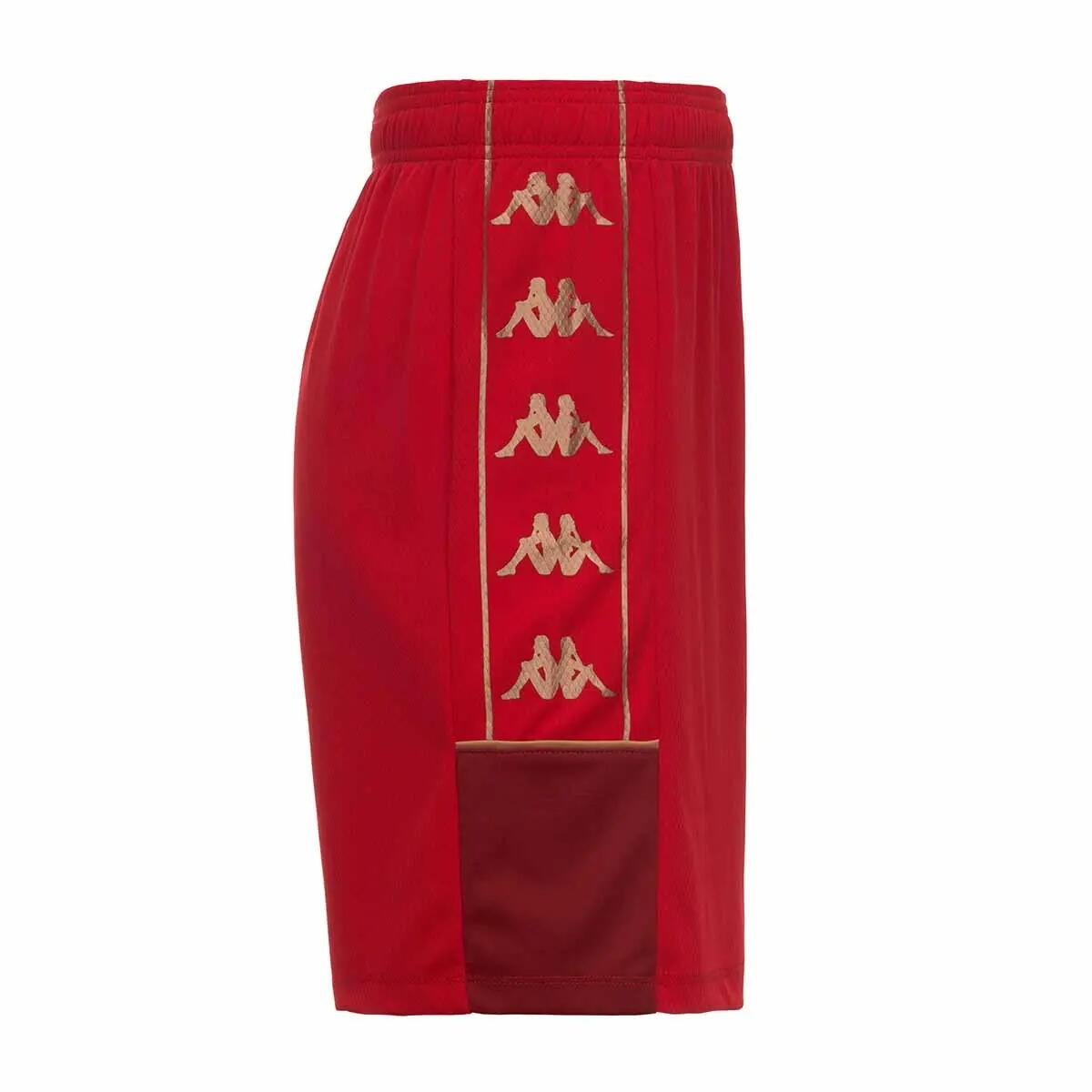 Short de football garçon Miondo rouge 2/4