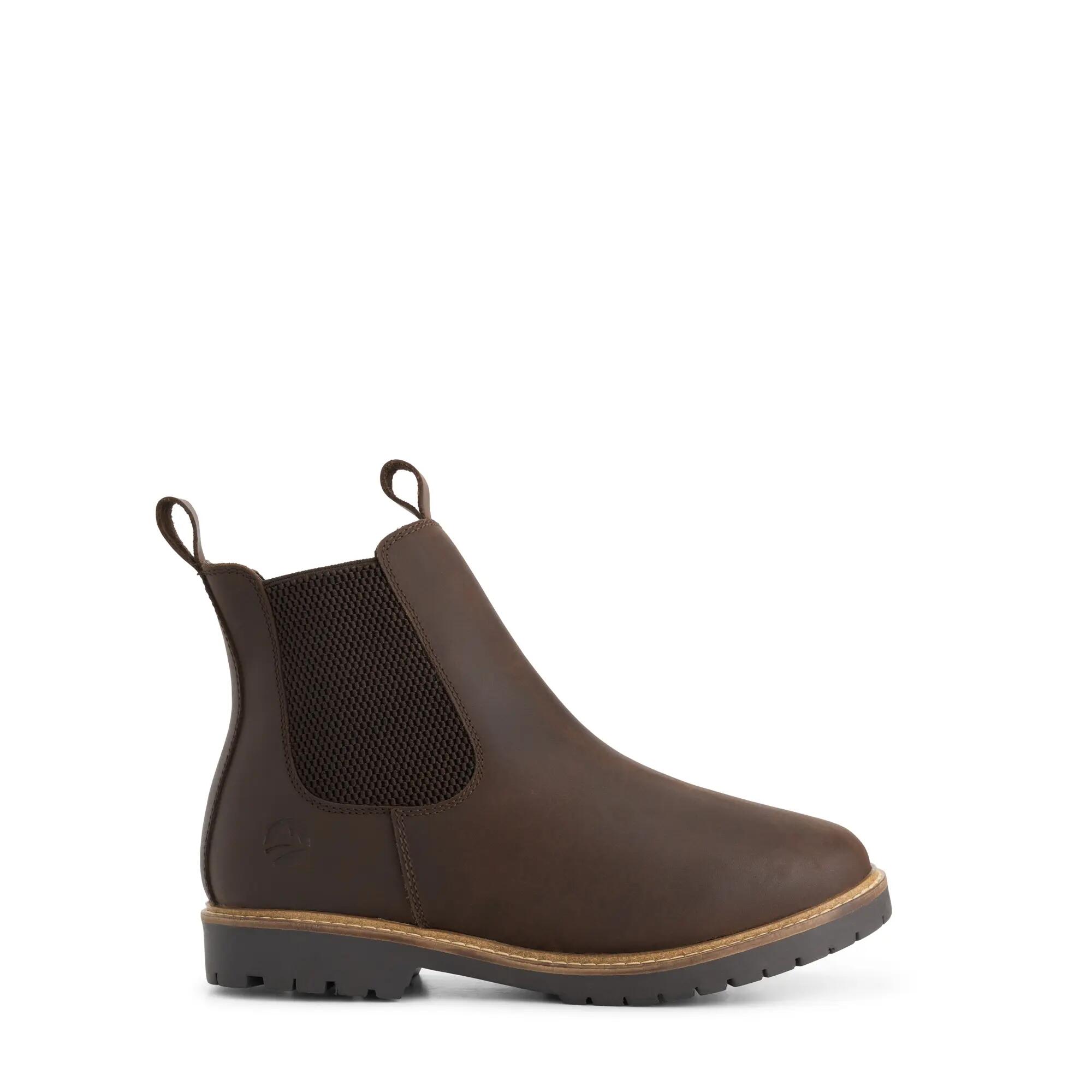 Thisted Damen – Chelsea-Stiefel – mit Wolle gefüttert – Dunkelbraun 3/5