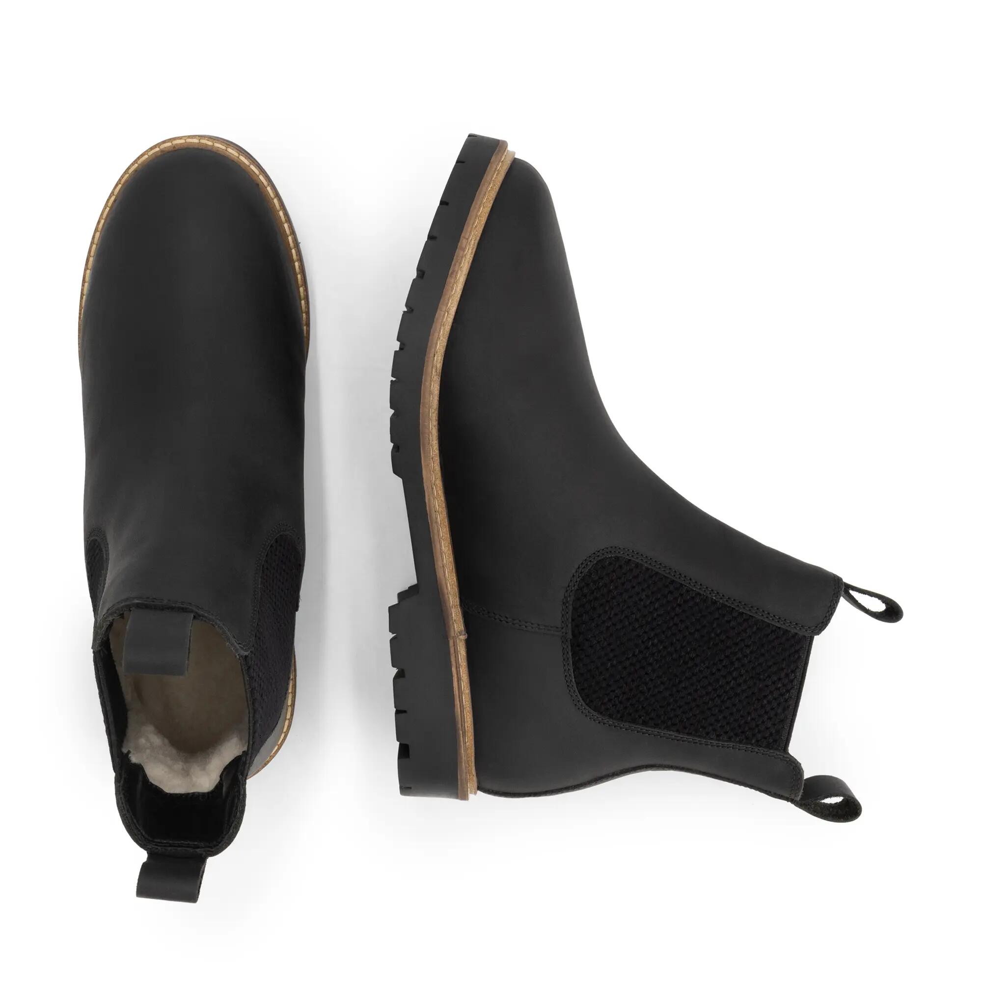 Thisted Femme - Bottines Chelsea - Doublées de laine - Noir 4/5