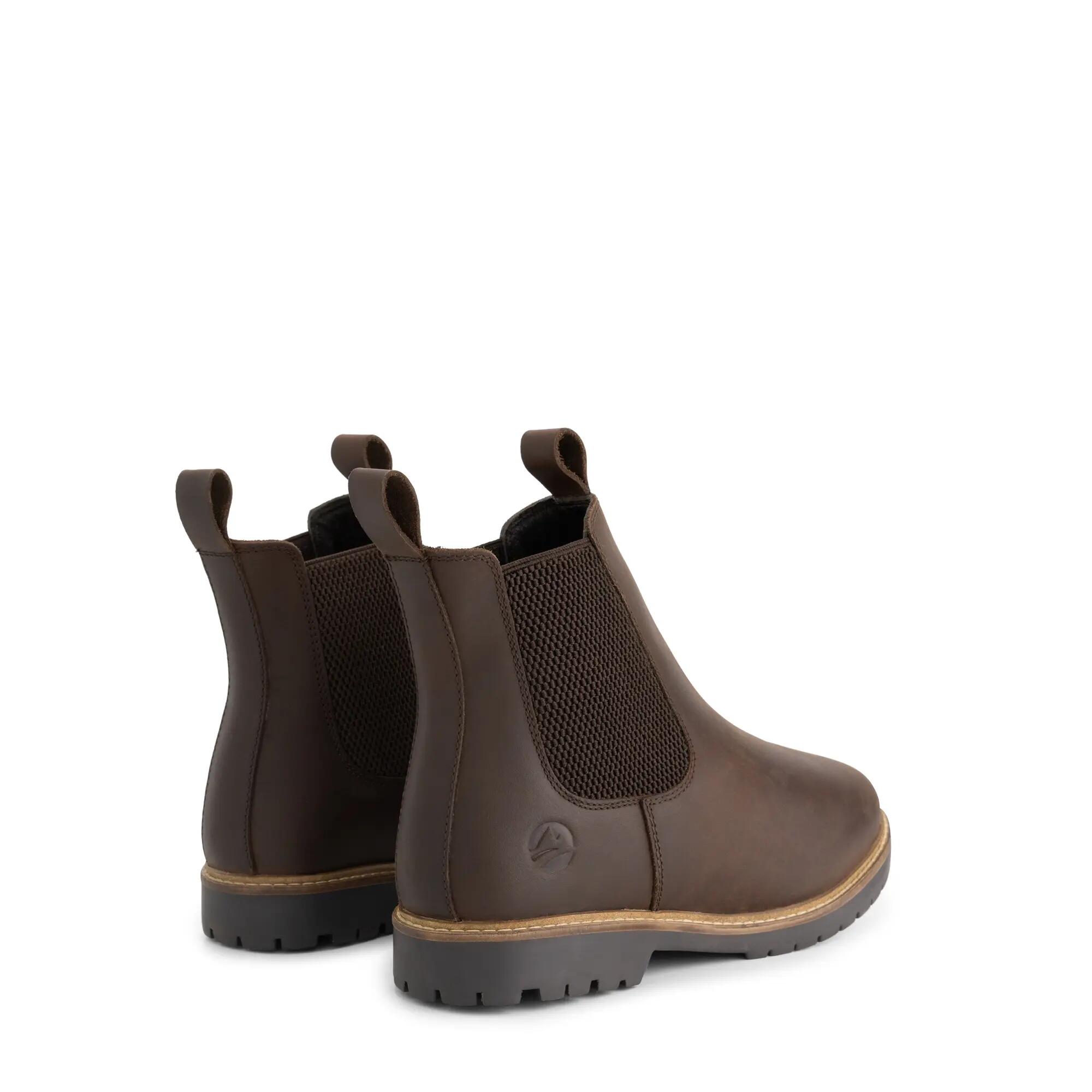 Thisted Damen – Chelsea-Stiefel – mit Wolle gefüttert – Dunkelbraun 2/5