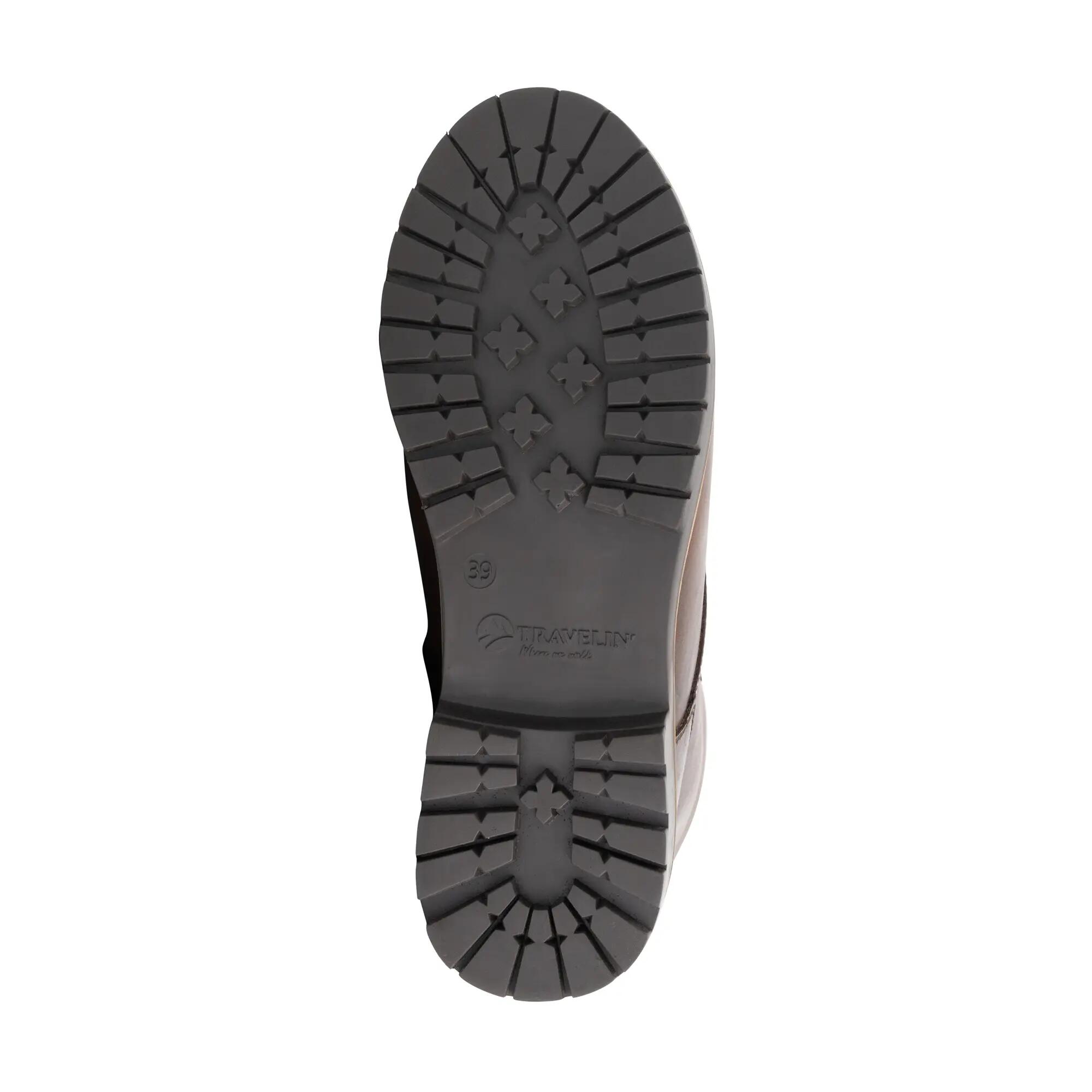 Trysil Dames - Veterboots met rits - Wol gevoerd - Donkerbruin 6/6