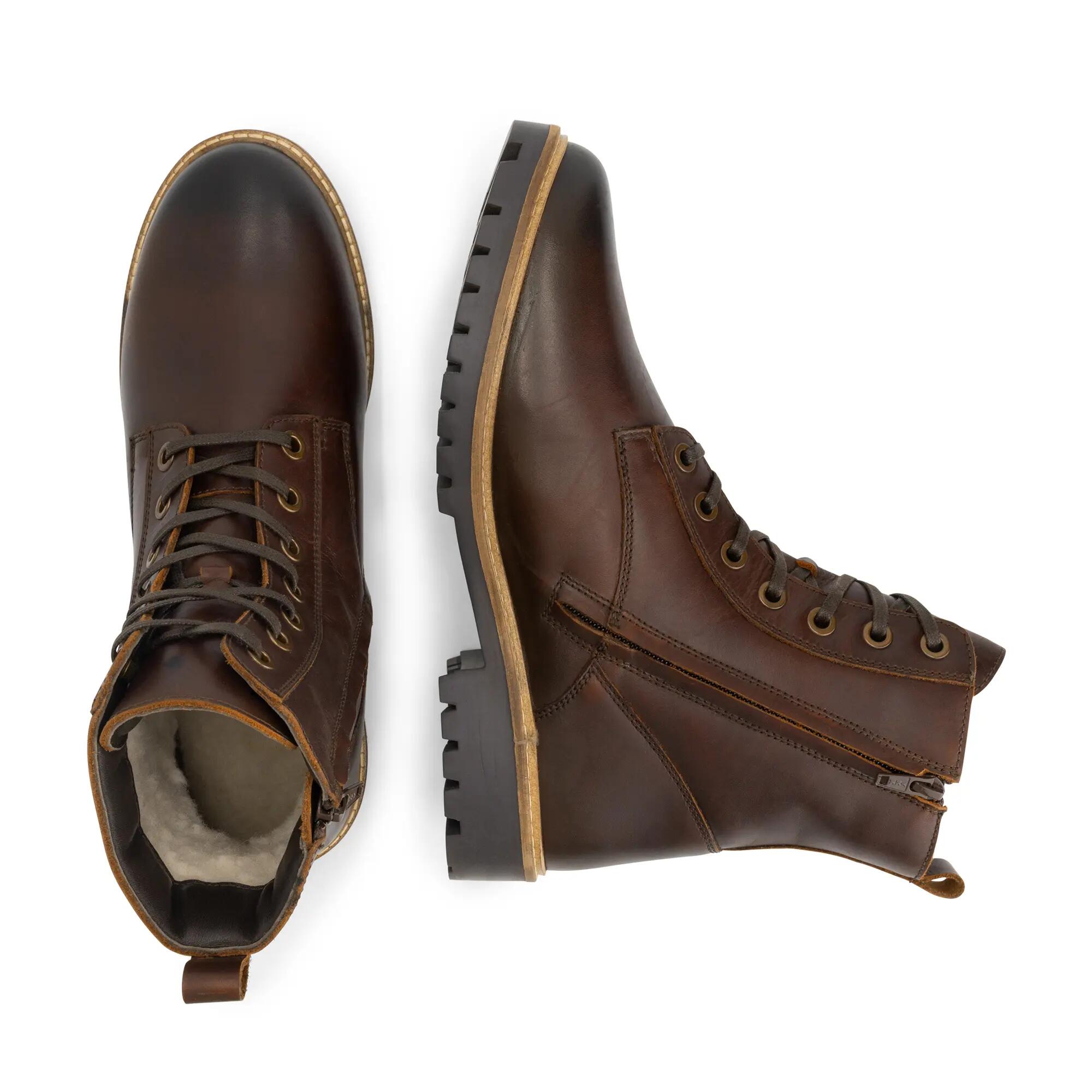 Rosendal Herren – Schnürstiefel mit Reißverschluss – Wolle gefüttert 4/5