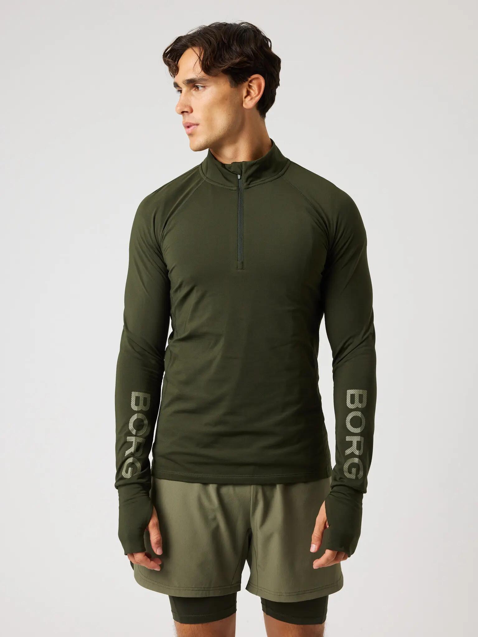 bjorn_borg BORG MIDLAYER HALF ZIP in poliestere riciclato 1/5