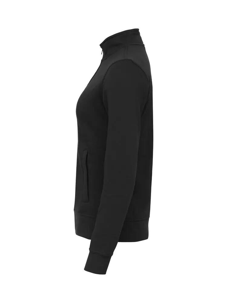 clique Basic Cardigan Women – cardigan zippée en molleton, noir 4/4