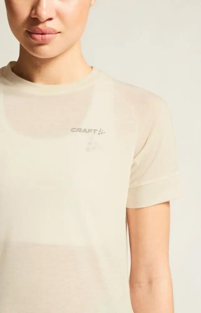craft Wool SS Tee W maglia donna in polyester riciclato e lana 7/7