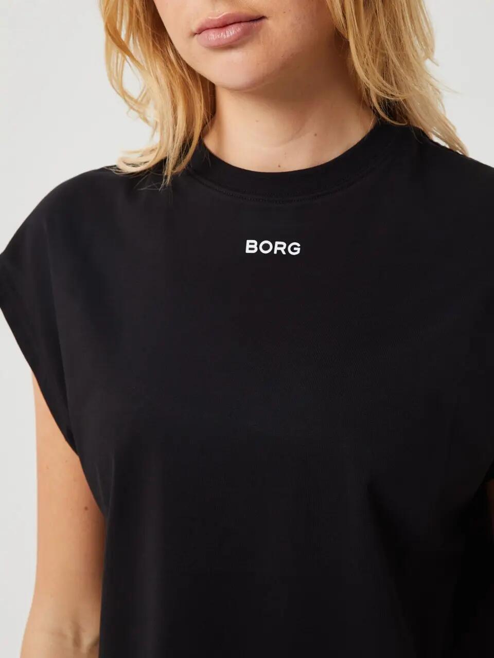 bjorn_borg BORG BOXY T-SHIRT dames zwart BLACK BEAUTY 4/4