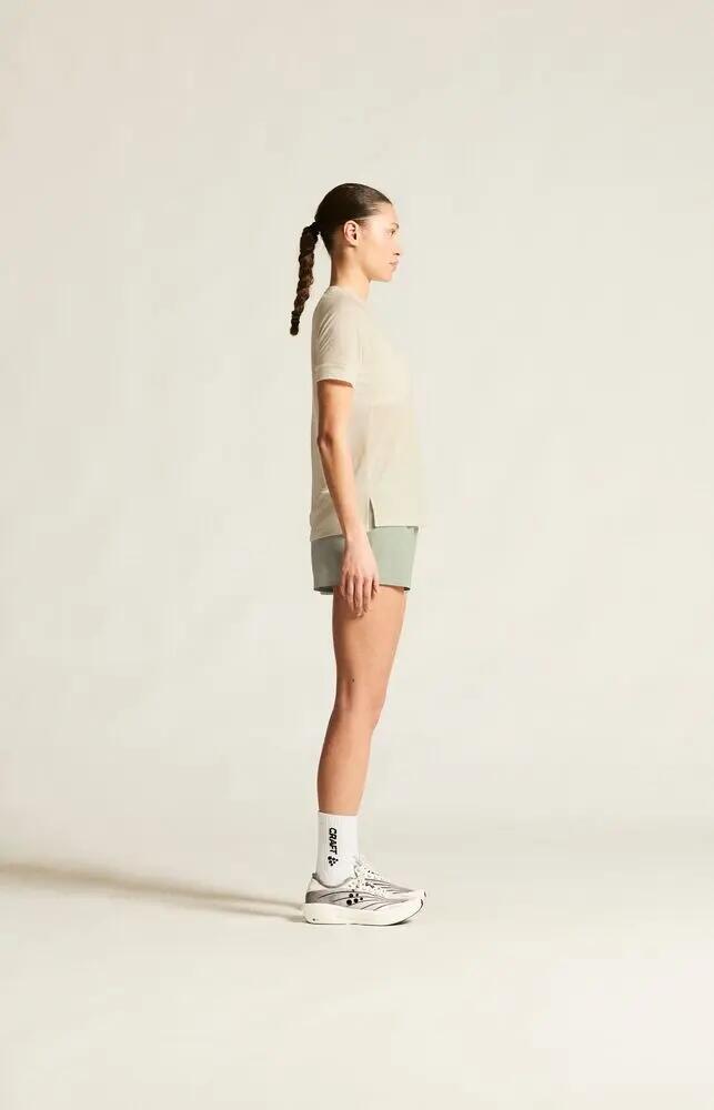 craft Wool SS Tee W maglia donna in polyester riciclato e lana 6/7