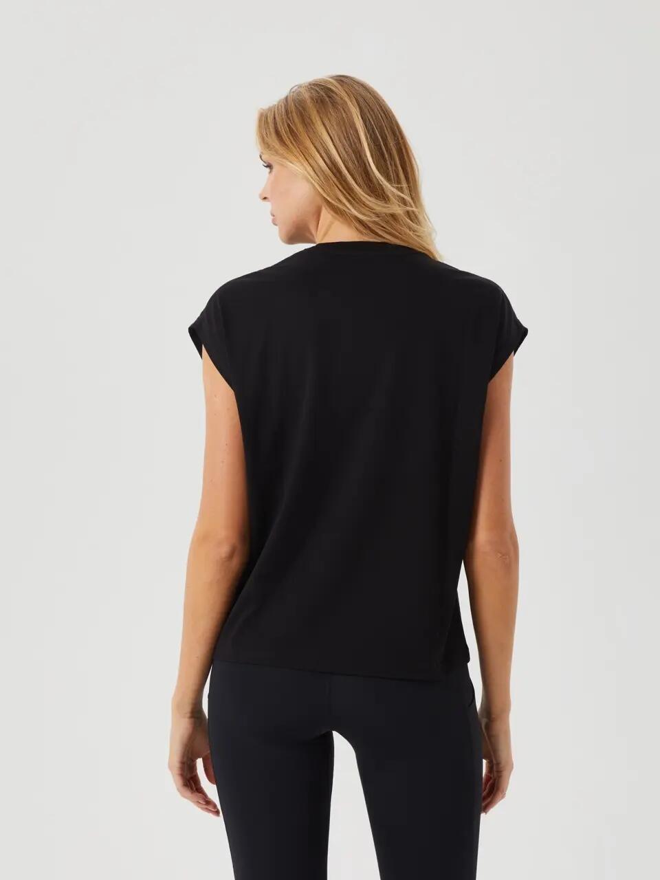 bjorn_borg BORG BOXY T-SHIRT dames zwart BLACK BEAUTY 2/4