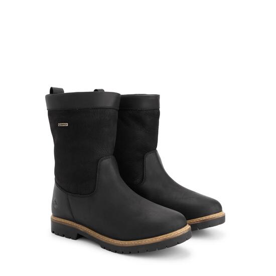 Stornes Damen – Outdoor-Stiefel – Mit Wolle gefüttert – Schwarz