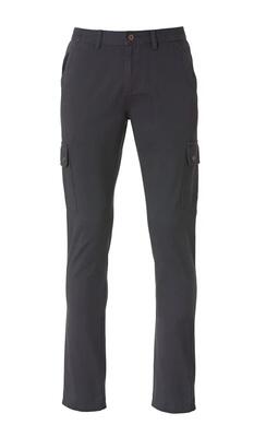 clique Pantaloni Cargo in cotone — tasche laterali e posteriori con bottone