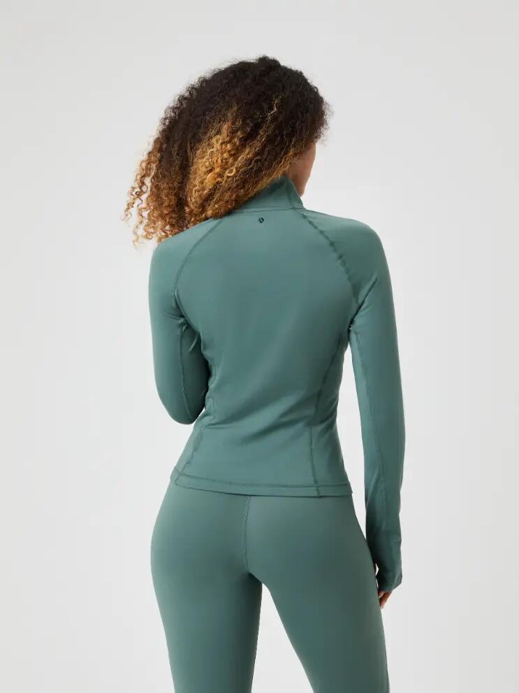 bjorn_borg BORG FULL ZIP MIDLAYER casaco mulher BALSAM GREEN 2/5