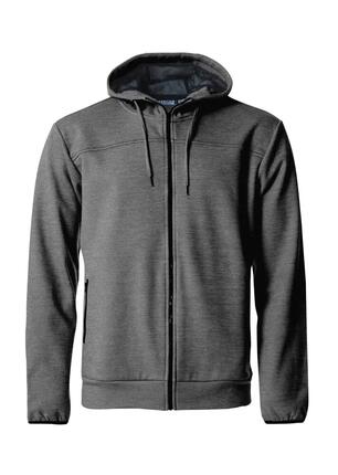 clique Ottawa Herren Kapuzenjacke aus Polyester grau melange