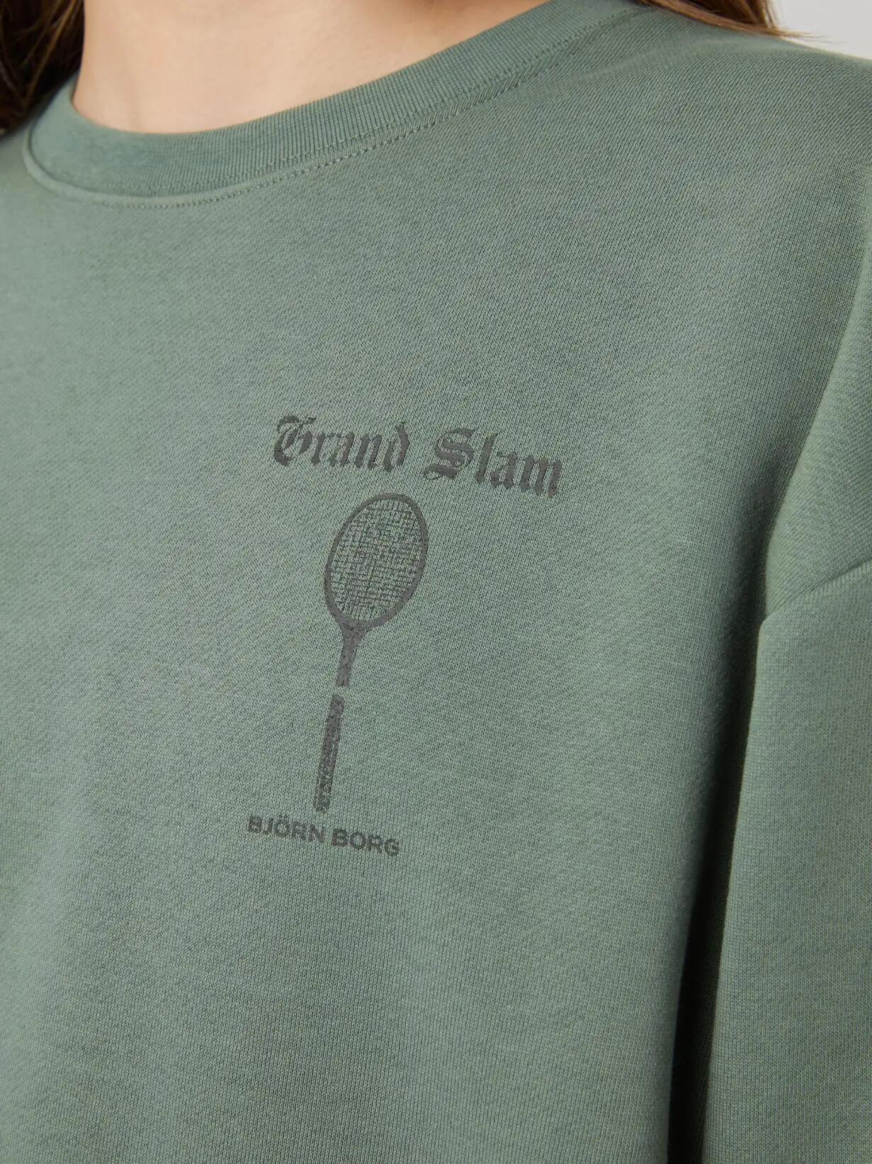 bjorn_borg BORG BOYFRIEND SWEATSHIRT em AGAVE GREEN 4/4