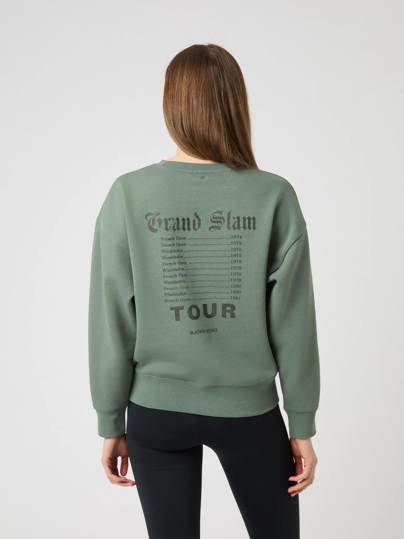 bjorn_borg BORG BOYFRIEND SWEATSHIRT em AGAVE GREEN 2/4