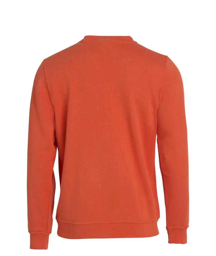 clique Basic Roundneck sweatshirt unissexo - blood orange 2/4